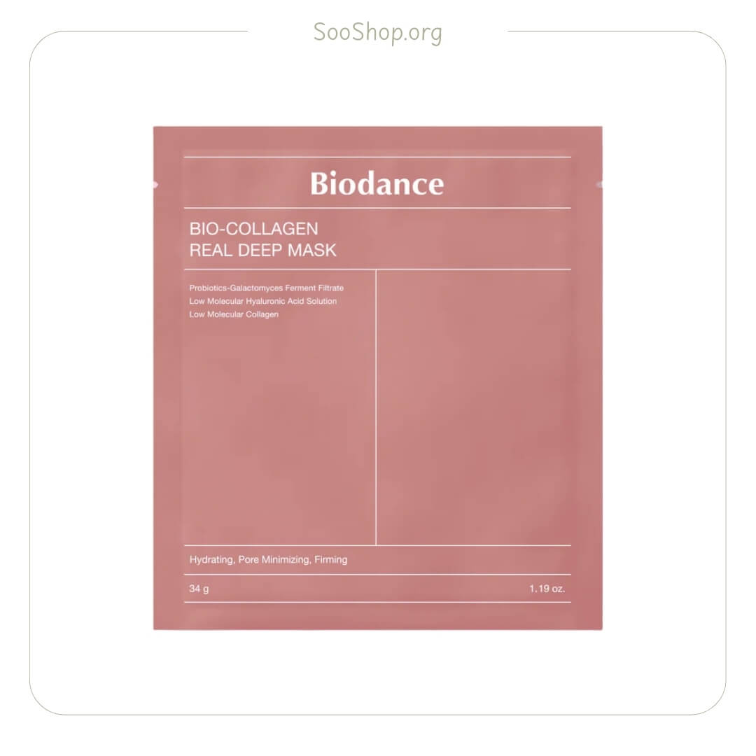ماسک ورقه ای کلاژن بایودنس مدل Bio-Collagen Real Deep (اصل) | Biodance Bio-Collagen Real Deep Mask 1عدد