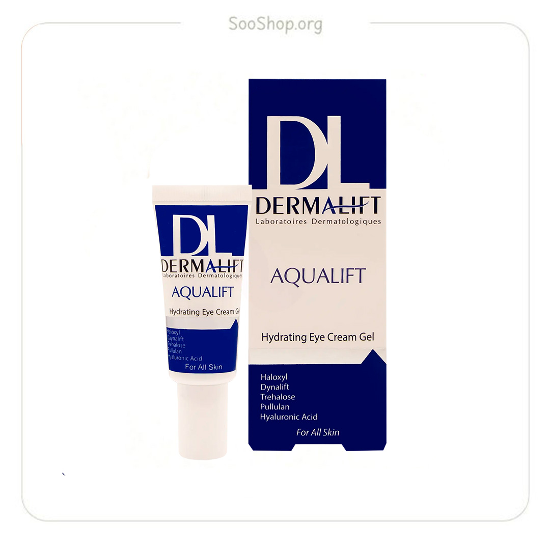 ژل آبرسان دور چشم درمالیفت مدل Aqualift مناسب انواع پوست حجم 20 میلی لیتر