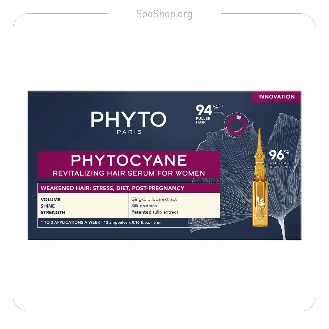 محلول ضد ریزش مو فیتو پاریس (طرح جدید) (اصل) | Phyto Paris Hair Loss Treatment New