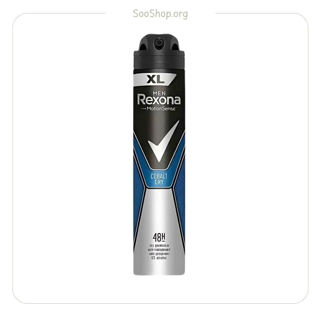 اسپری ضد تعریق مردانه کوبالت درای رکسونا (Rexona Cobalt Dry Antiperspirant Spray For Men)