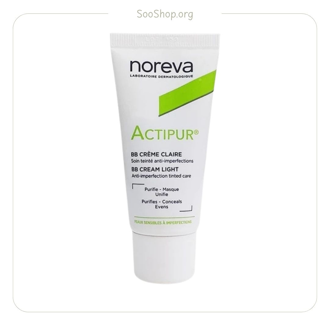 کرم پودر بیبی نوروا مدل اکتی پور شماره ۰۱ حجم 30 میل (اصل) | NOREVA Acti Pur BB Cream No. 01 30ml