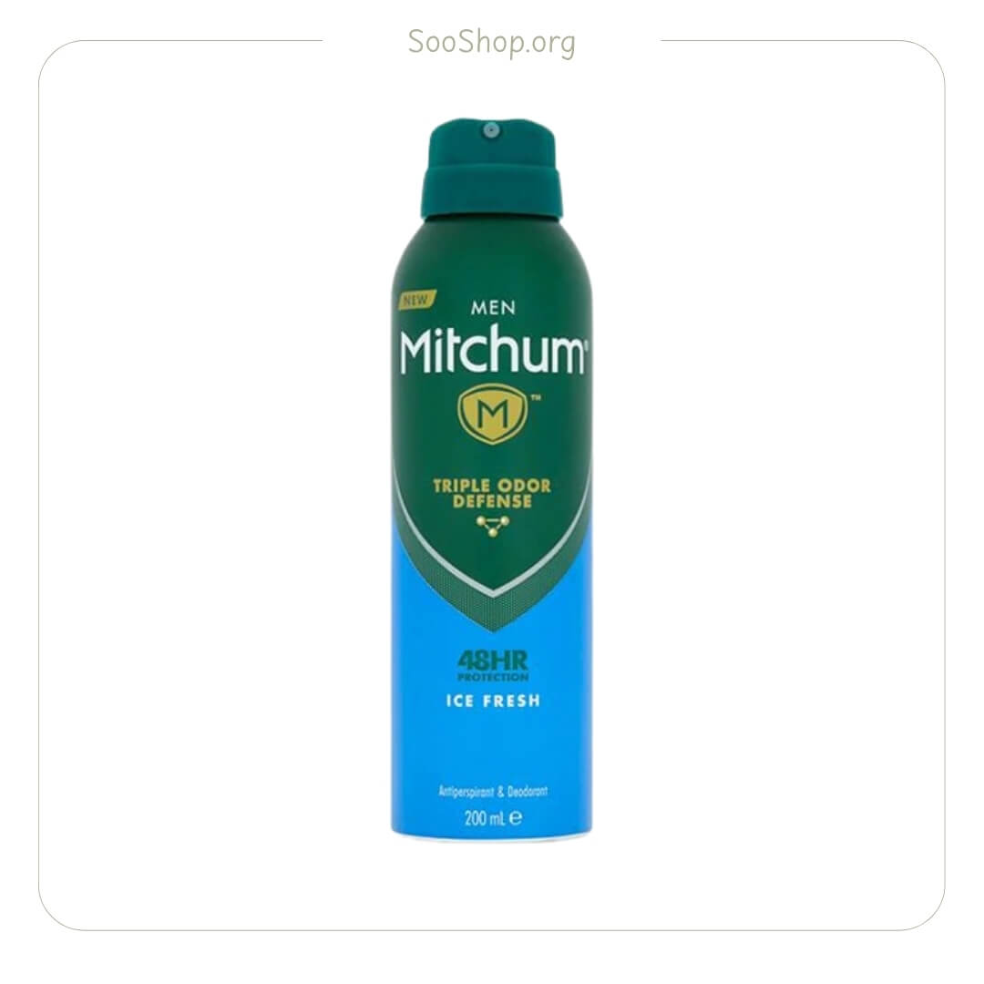 اسپری خوشبو کننده بدن مردانه میچام مدل Ice Fresh (اصل) | Mitchum Men Deodorant Spray Ice Fresh