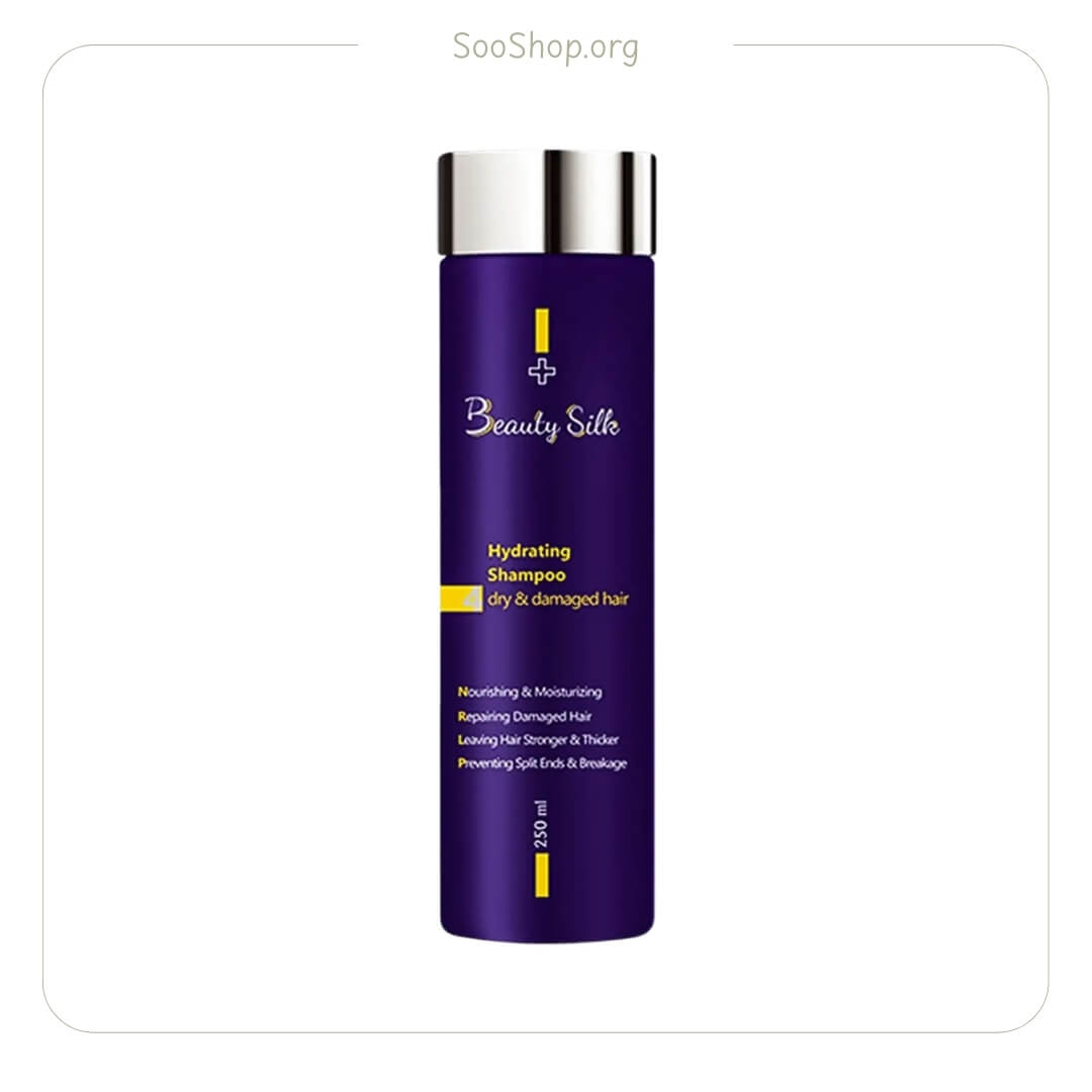 شامپو آبرسان و مغذی بیوتی سیلک برای موهای خشک 407 میل (اصل) | Beauty Silk Hydrating & Nourishing Shampoo for Dry Hair 407ml