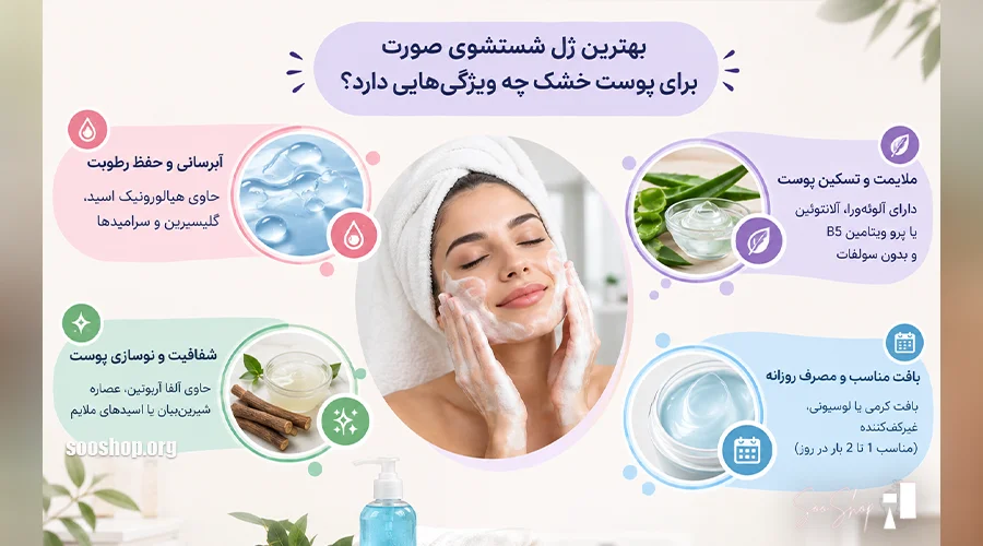 بهترین ژل شستشوی صورت برای پوست خشک