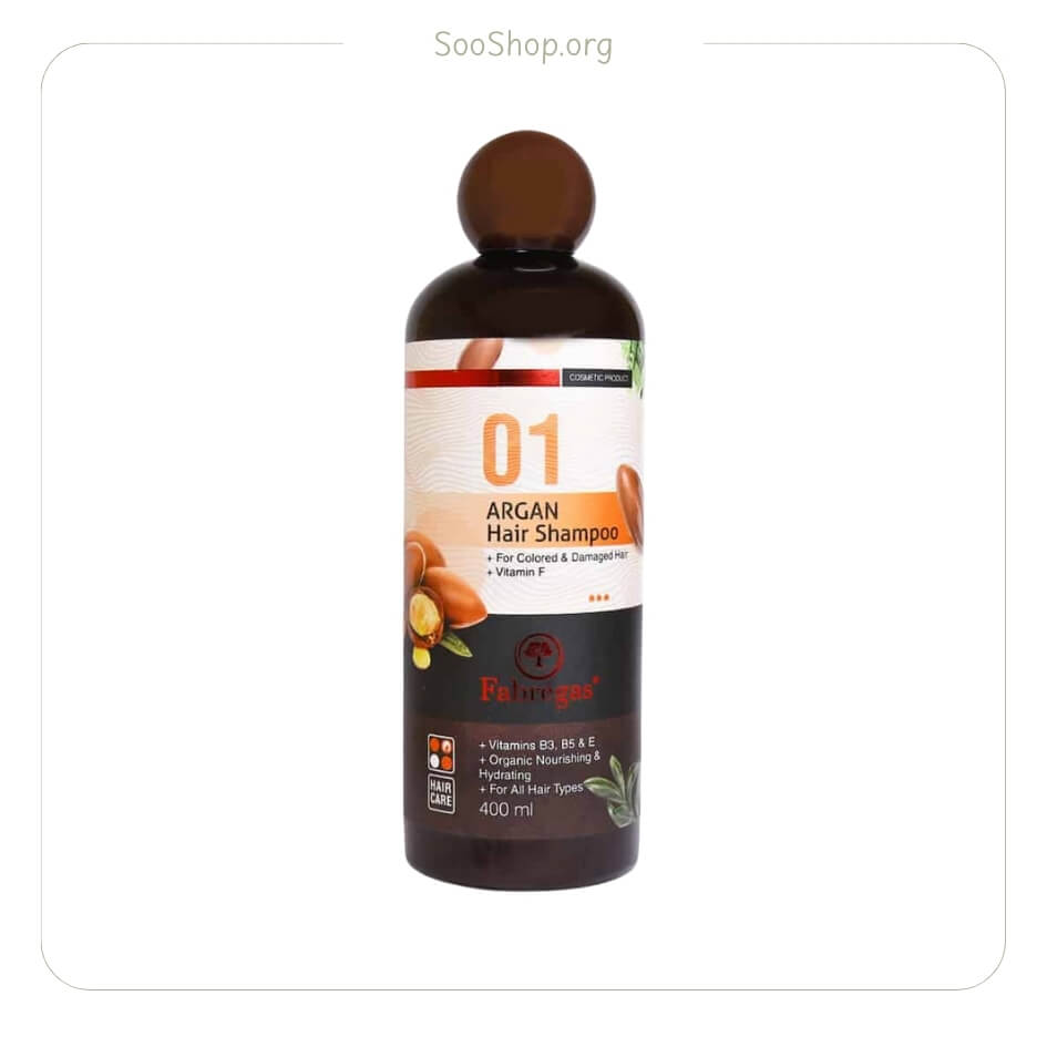 شامپو ضد ریزش فابریگاس حاوی آرگان حجم 400 میل (اصل) | Fabregas Argan Anti-Hair Loss Shampoo 400ml