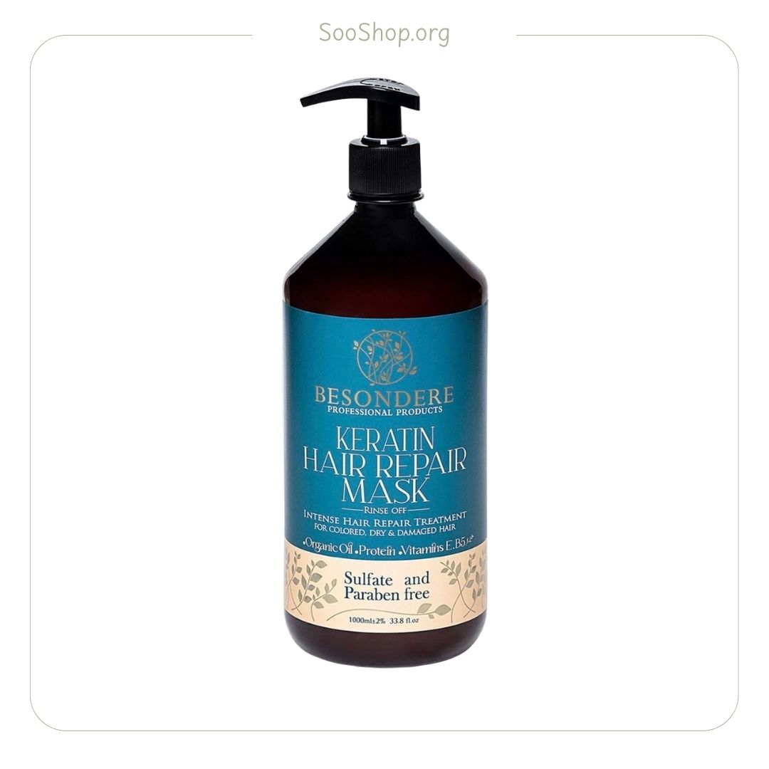 شامپو بیساندره Bisandareh فاقد سولفات کراتین مدل Keratin 500ml (اصل)
