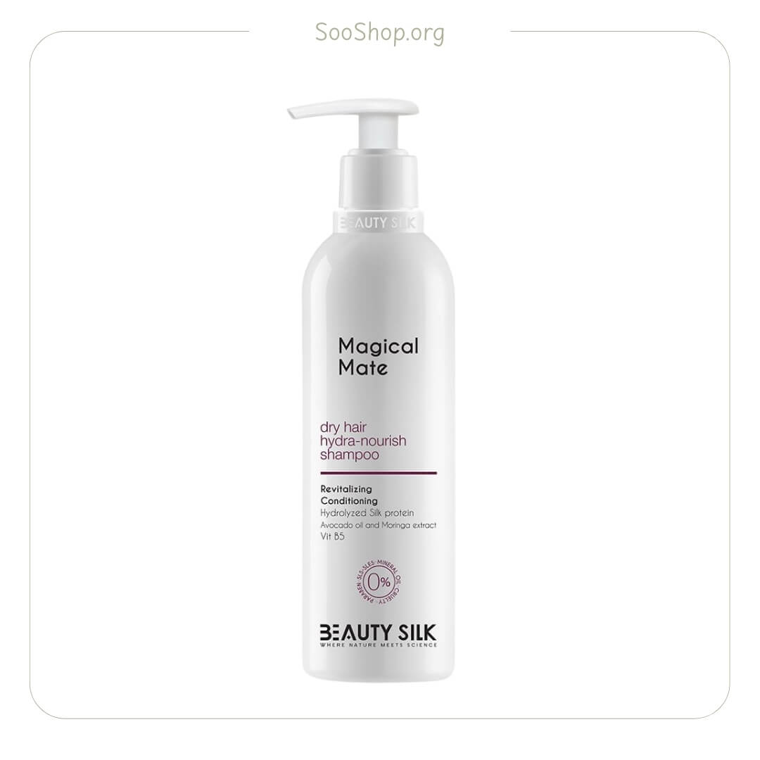 شامپو متعادل کننده بیوتی سیلک مناسب کف سر چرب و انتهای خشک | Beauty Silk Balancing Shampoo for Oily Scalp & Dry Ends 407ml