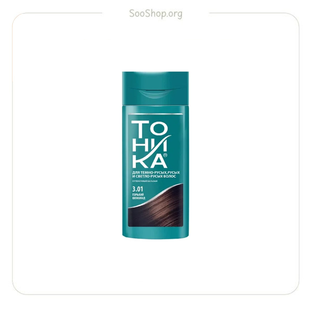 شامپو رنگساژ تونیکا قهوه ای دودی تیره 3.01 TOHNKA Tohnka Coloring Shampoo 3.01