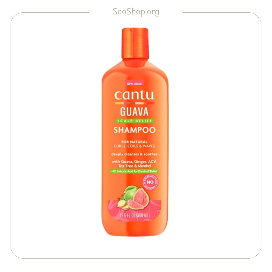 شامپو کانتو Cantu ضدشوره گوآوا و زنجبیل مدل Guava & Ginger Anti-Dandruff (اصل)