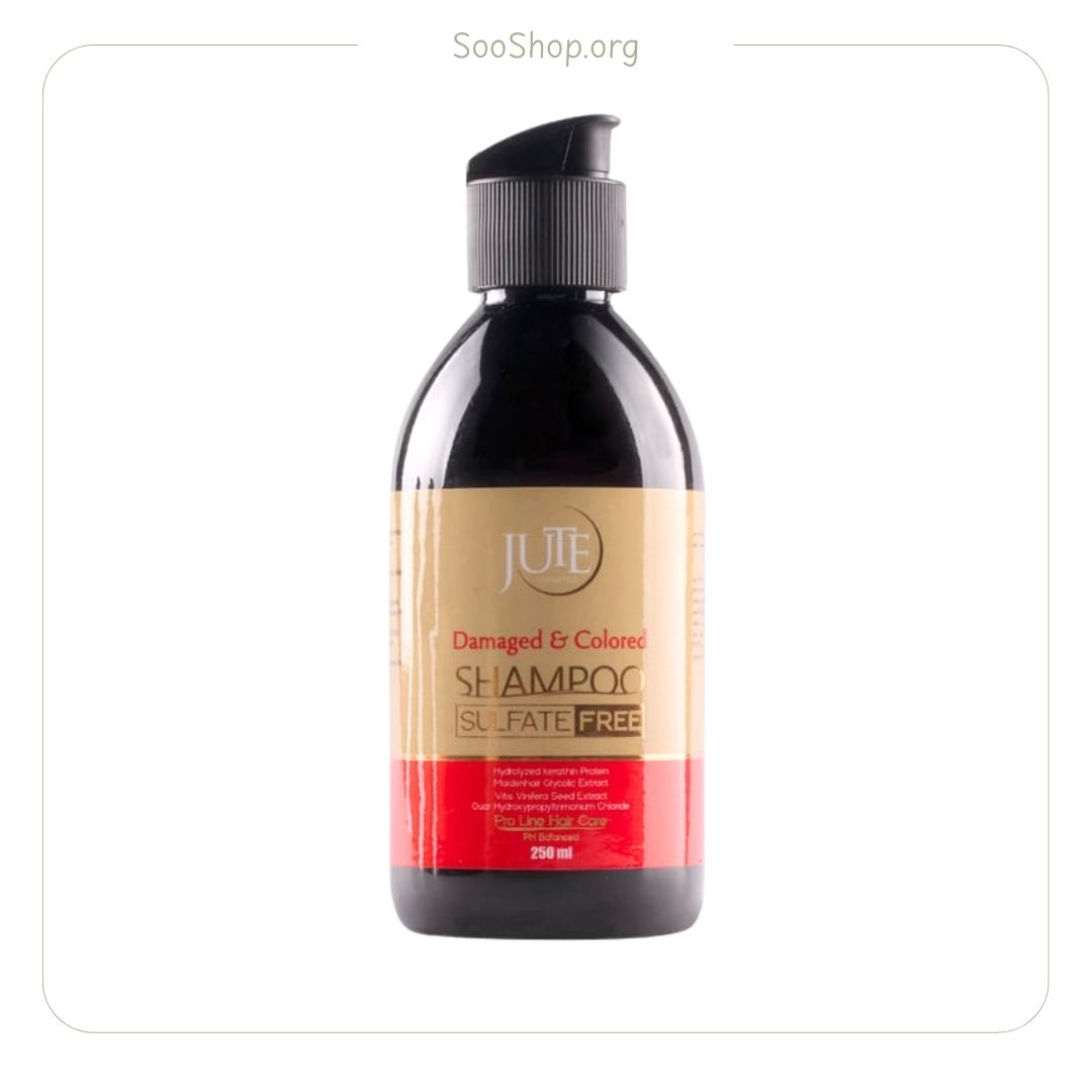 ژوت - شامپو مخصوص موهای رنگ‌شده (فاقد سولفات) (اصل) | Jute Colored Hair Shampoo (Sulfate-Free) (Original)