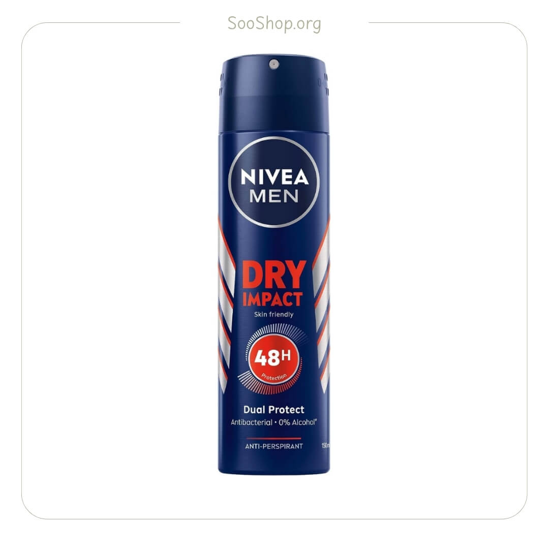 اسپری بدن مردانه نیوآ مدل درای ایمپکت (اصل) | Nivea Men Dry Impact Body Spray