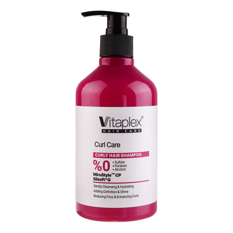 شامپو مو فر ویتاپلکس مدل Curl Care حجم 500 میلیلیتر