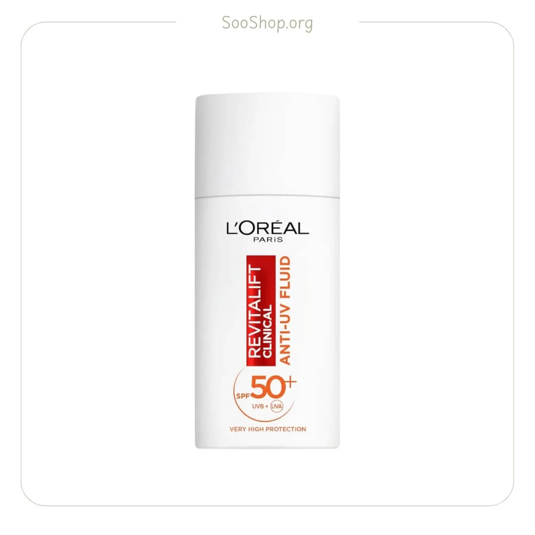 ضد آفتاب ویتامین سی لورال مدل رویتالیفت کلینیکال SPF 50 (اصل) | L'Oreal Revitalift Clinical Vitamin C SPF50