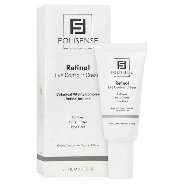 کرم روشنکننده روز و شب دور چشم فولیسنس مدل retinol مناسب برای انواع پوست حجم 20 میلیلیتر