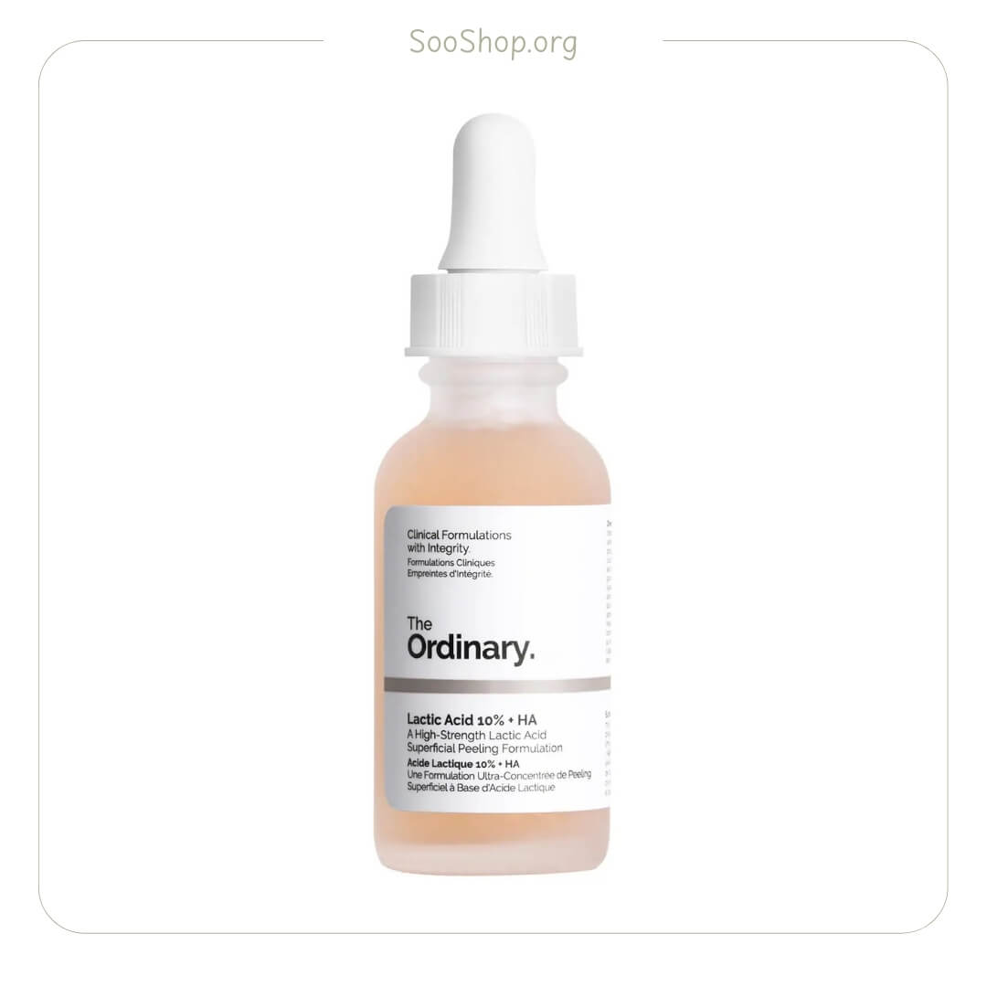 سرم لاکتیک اسید 10% اوردینری + HA حجم 30 میل (اصل) | The Ordinary Lactic Acid 10% + HA 30ml
