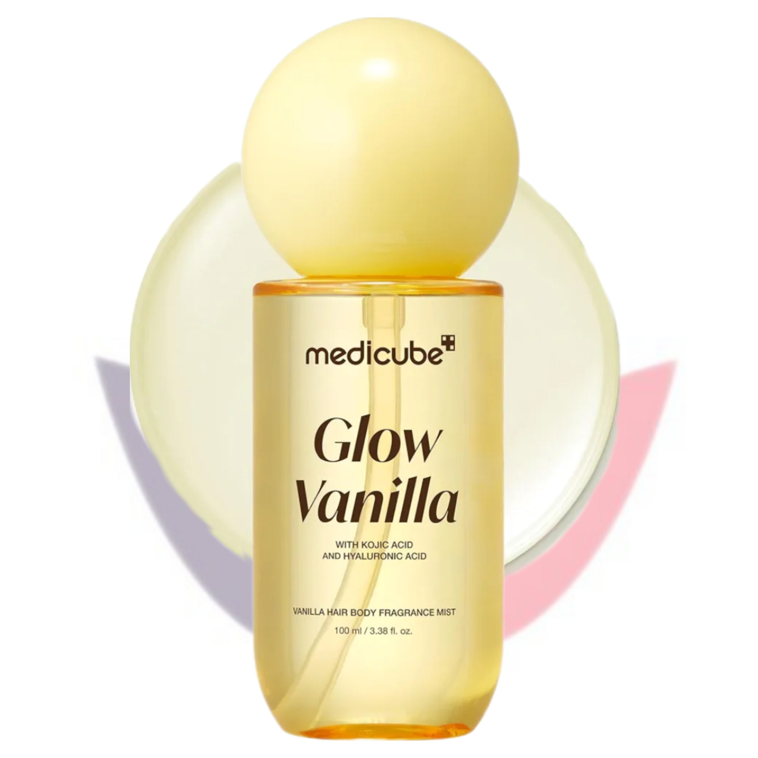بادی میست مدیکیوب مدل Glow Vanila مناسب انواع پوست حجم 100 میلیلیتر