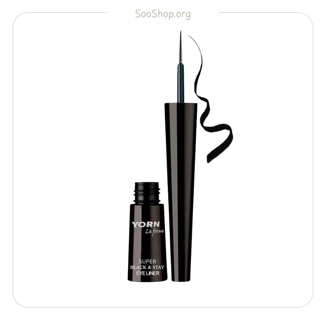 خط چشم یورن Yorn مویی مدل Super Black and Stay (اصل)