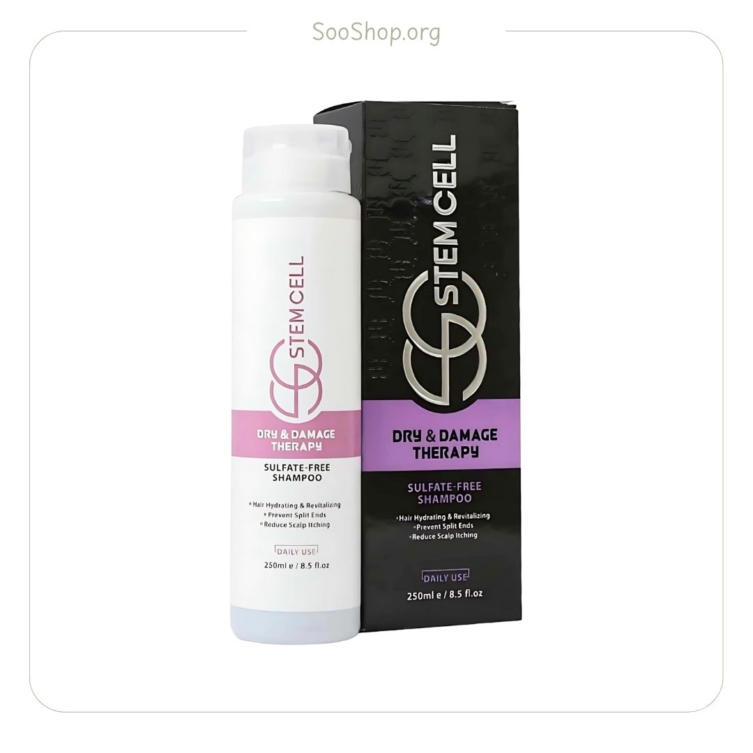 شامپو استم سل مخصوص موی خشک و آسیب دیده حجم ۲۵۰ میل (اصل) | Stem Cell Shampoo for Dry & Damaged Hair 250ml