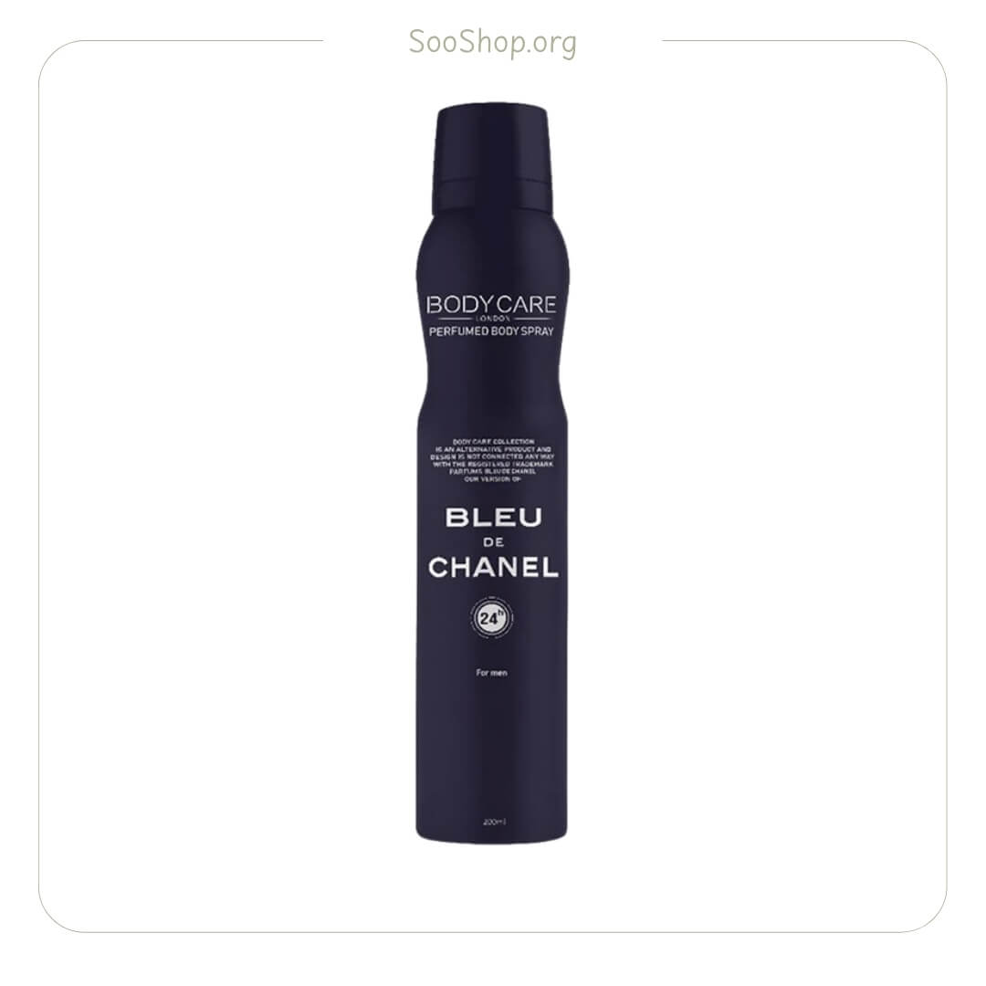 اسپری خوشبو کننده بدن مردانه بادی کر با رایحه Bleu de Chanel (اصل) | Body-Care Bleu de Chanel Scent Body Spray for Men