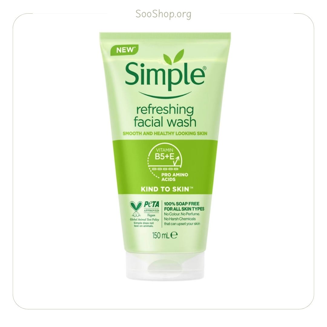 ژل شستشوی صورت سیمپل مدل Refreshing حجم 150میلی لیتر