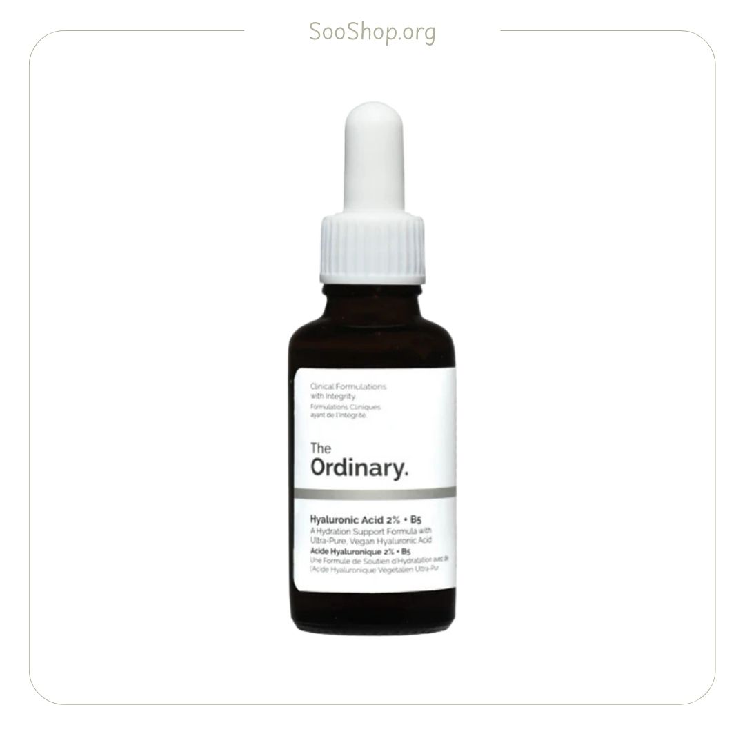 سرم آبرسان اوردینری مدل Hyaluronic Acid 2% + B5 حجم 30 میل (اصل) | The Ordinary Hyaluronic Acid 2% + B5 30ml