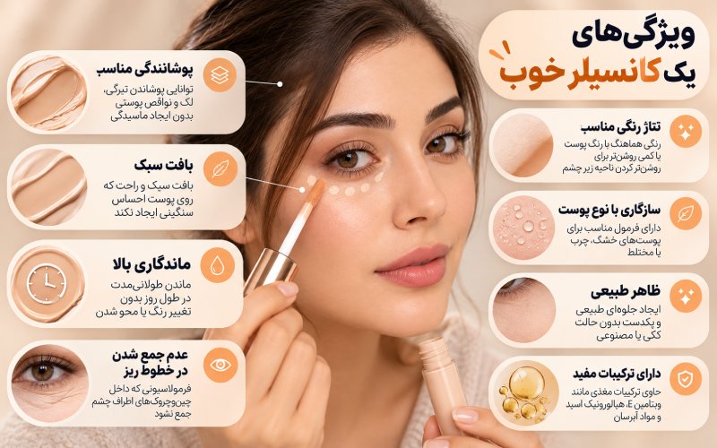 بهترین کانسیلر برای سیاهی دور چشم