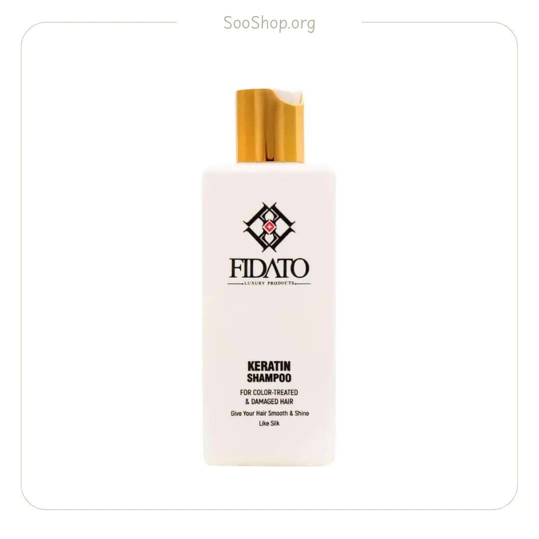 شامپو کراتین فیداتو مناسب موهای رنگ شده و آسیب دیده 250 میل (اصل) | Fidato Keratin Shampoo for Colored & Damaged Hair 250ml