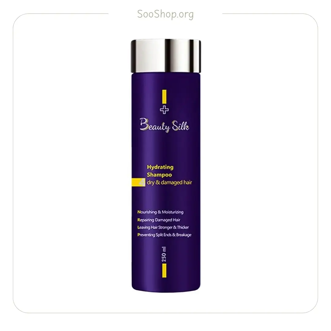 شامپو آبرسان بیوتی سیلک برای موهای خشک و آسیب دیده 407 میل (اصل) | Beauty Silk Moisturizing Shampoo for Dry & Damaged Hair 407ml