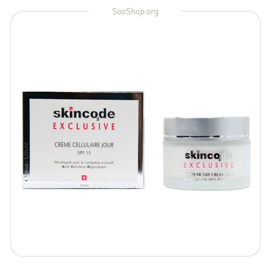 کرم روز سلول ساز با SPF15 اسکین کد (اصل) | Skincode Exclusive Cellular Day Cream SPF15