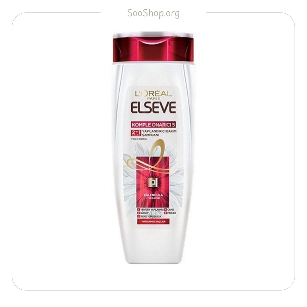 شامپو لورآل السیو L'Oreal Elseve ترمیم کامل ۵ مدل Total Repair 5 (اصل)