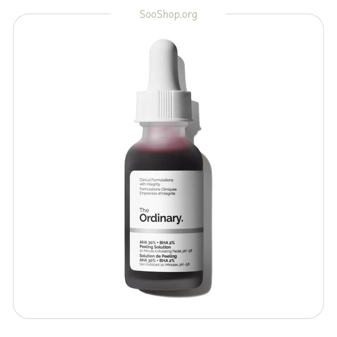 سرم پیلینگ قرمز اوردینری AHA 30% + BHA 2% حجم 30 میل (اصل) | The Ordinary AHA 30% + BHA 2% Peeling Solution 30ml