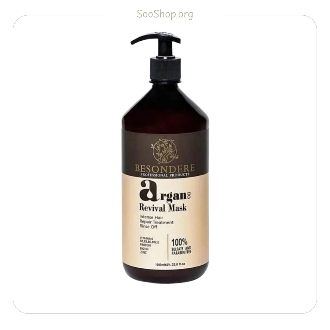 شامپو بیساندره Bisandareh فاقد سولفات آرگان مدل Argan 500ml (اصل)