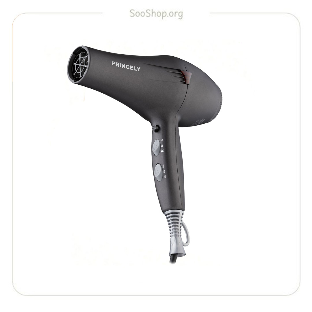 سشوار ۲۴۰۰ وات پرینسلی نوک مدادی سالنی PR249/1 (اصل) | Princely Salon Concentrator Hair Dryer 2400W PR249/1
