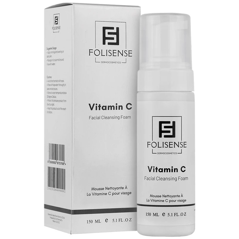 فوم شستشو صورت فولیسنس مدل Hyaluronic Acid مناسب پوستهای معمولی و خشک حجم 150 میلیلیتر