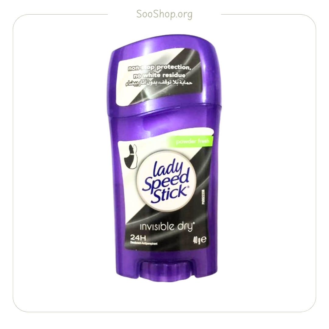 استیک ضد تعریق اینویزیبل درای زنانه لیدی اسپید مدل Powder Fresh (اصل) | Lady Speed Stick Powder Fresh Invisible Dry Antiperspirant
