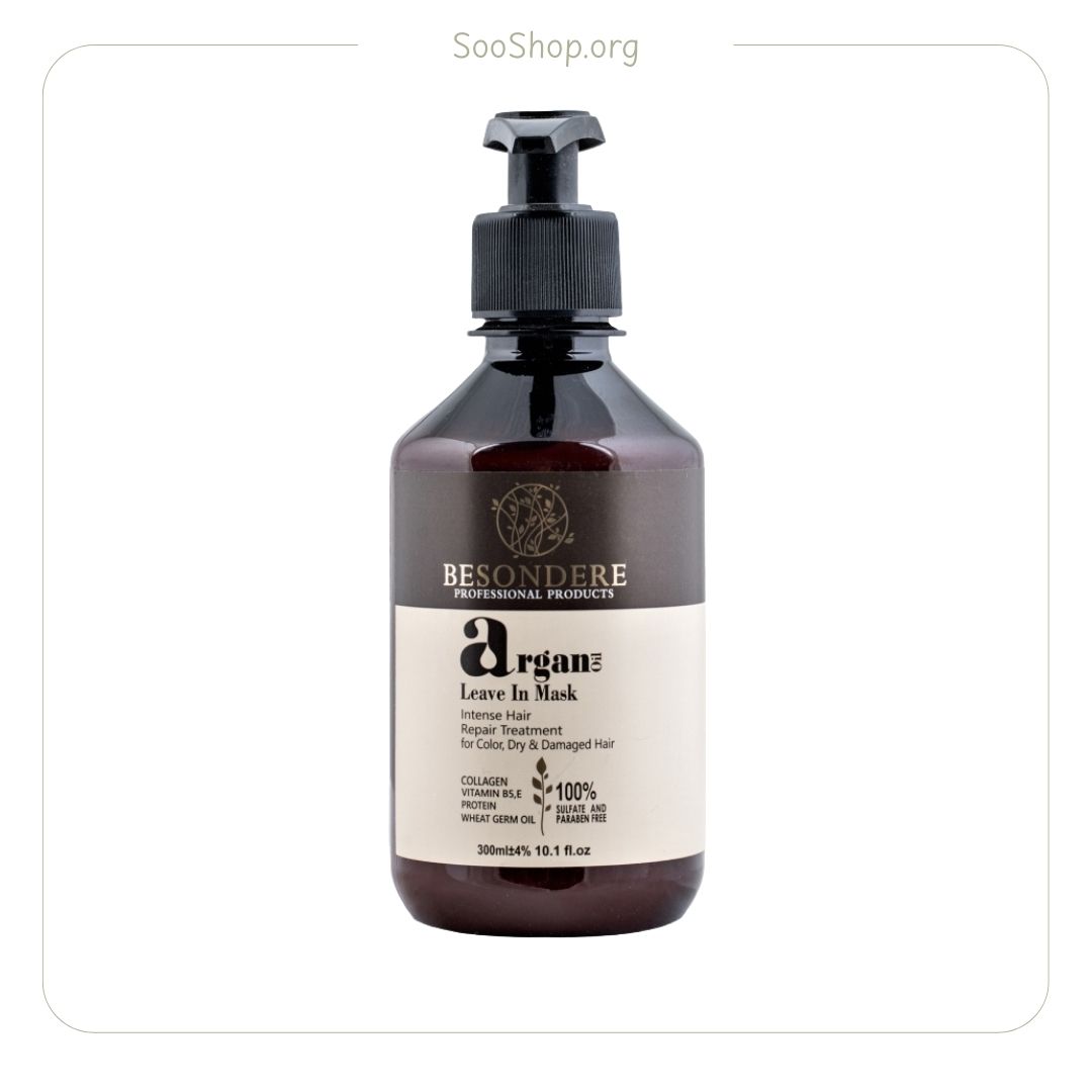 ماسک مو بیساندره Bisandareh خارج از حمام آرگان مدل Leave-In Argan 300ml (اصل)