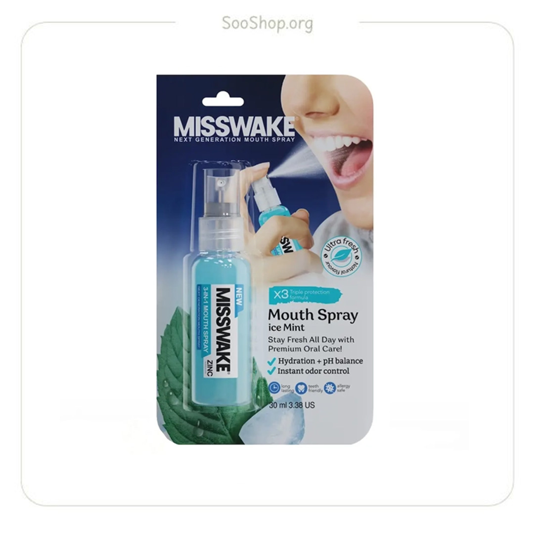 اسپری دهانشویه نعنا میسویک – Misswake Mint Mouthwash Spray