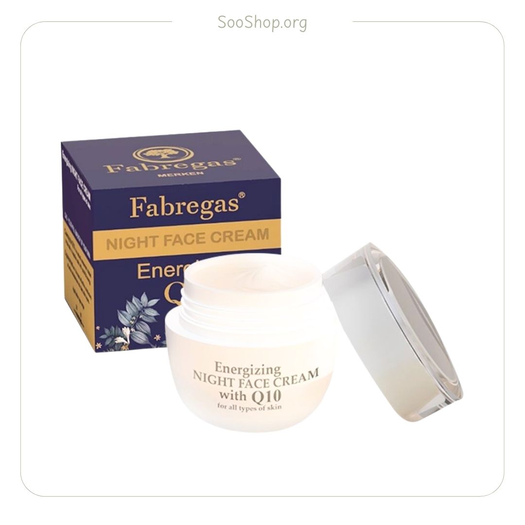 فابریگاس – کرم شب ضد چروک Q10 (۵۰ میل) | Fabregas Q10 Anti-Wrinkle Night Cream (50ml)