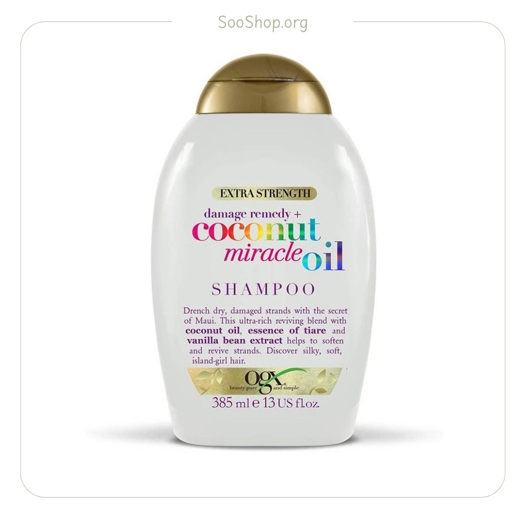 شامپو او جی ایکس OGX روغن نارگیل مدل Coconut Miracle Oil (اصل)