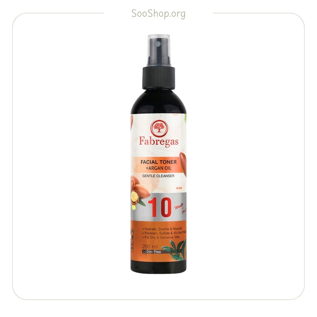 فابریگاس – تونر آبرسان آرگان (۲۳۰ میل) | Fabregas Argan Hydrating Toner (230ml)