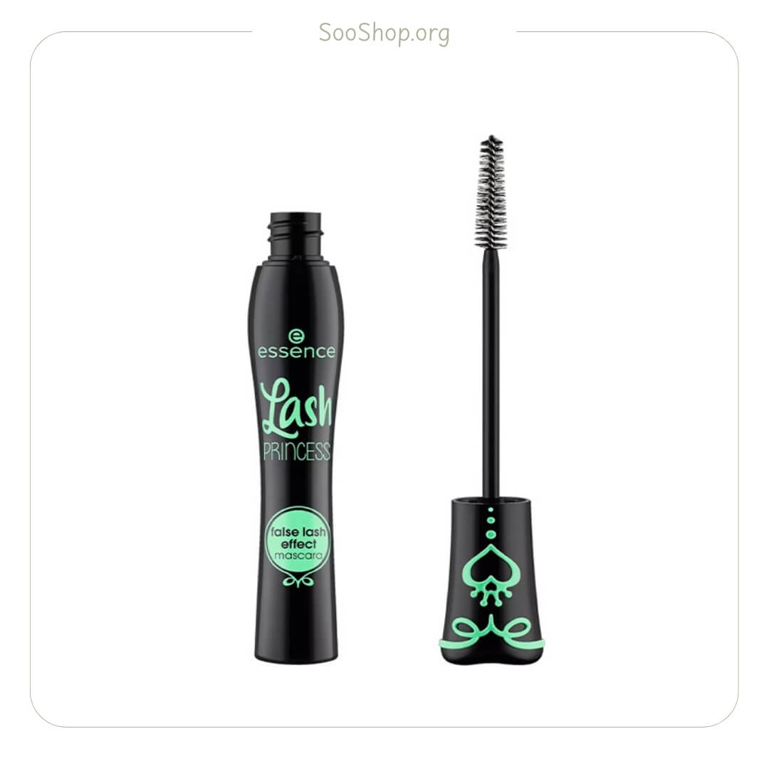ریمل حجم دهنده اسنس مدل لش پرینسس سبز ضدآب (اصل) | Essence Lash Princess False Lash Effect Mascara