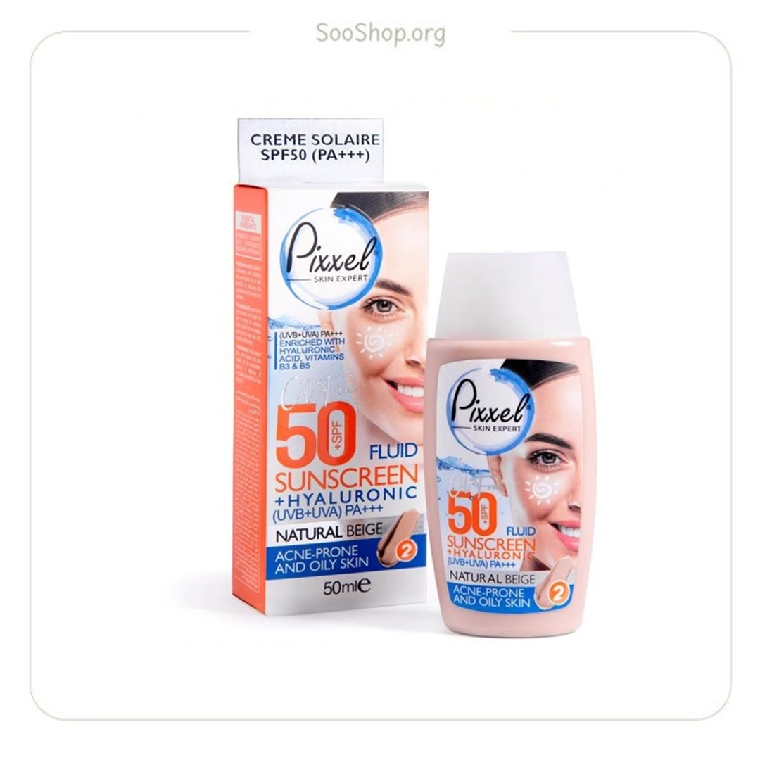 کرم ضد آفتاب رنگ بژ طبیعی مناسب پوست چرب پیکسل (اصل) | Pixel Natural Beige Sunscreen Cream for Oily Skin