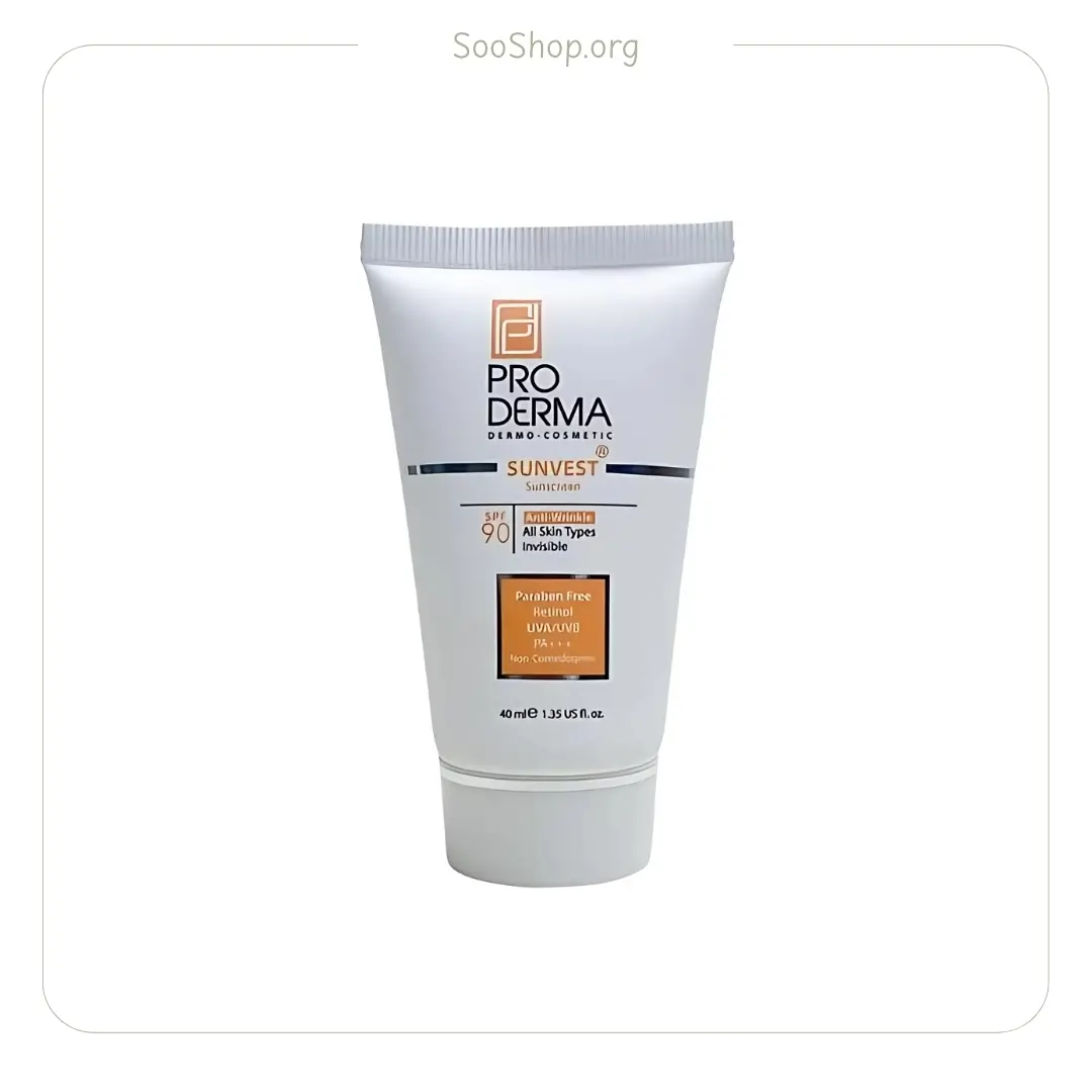 کرم ضد آفتاب پرودرما SPF 90 بی رنگ (اصل) | Proderma Sunscreen SPF90 Colorless