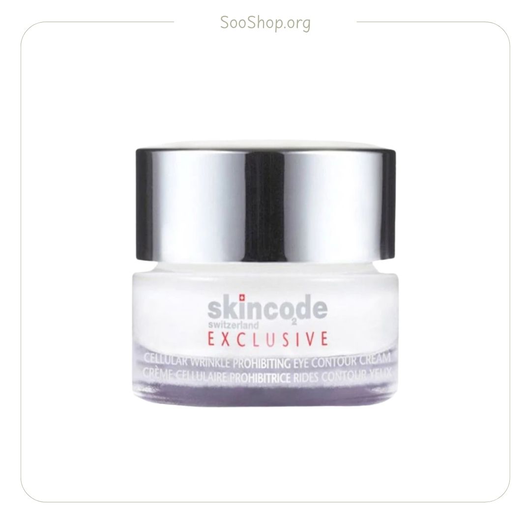 کرم ضد چروک قوی دور چشم سلول ساز اسکین کد (اصل) | Skincode Exclusive Cellular Anti-Wrinkle Eye Cream