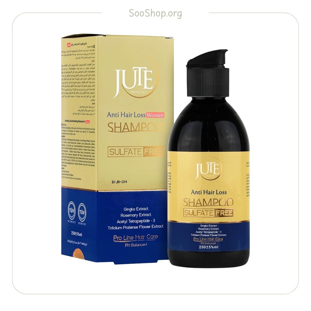 ژوت - شامپو تقویت‌کننده ضد ریزش بانوان (فاقد سولفات) (اصل) | Jute Women’s Anti-Hairloss Shampoo (Sulfate-Free) (Original)
