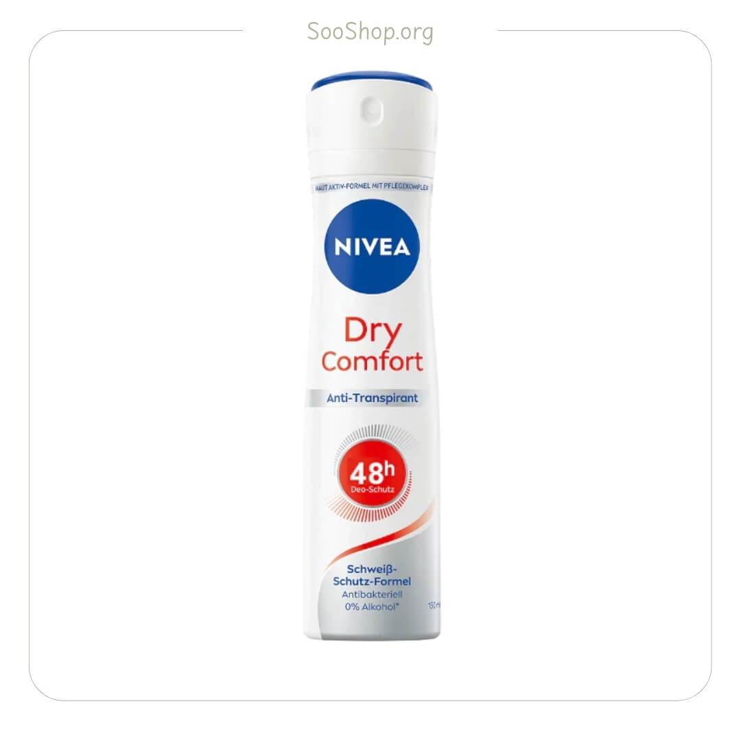 اسپری بدن زنانه نیوآ مدل درای کامفورت (اصل) | Nivea Dry Comfort Body Spray