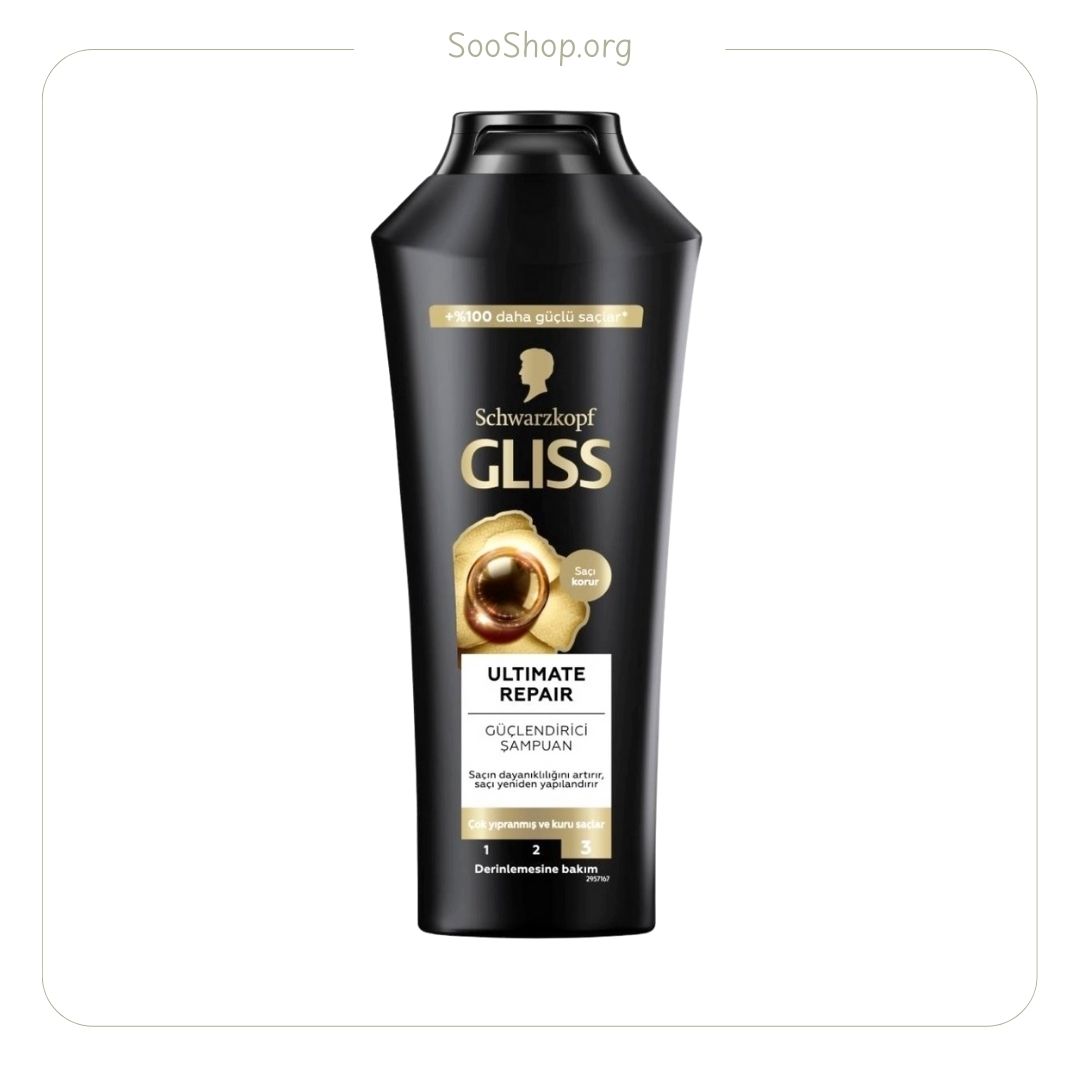 شامپو گلیس Gliss موی آسیبدیده مدل Ultimate Repair (اصل)