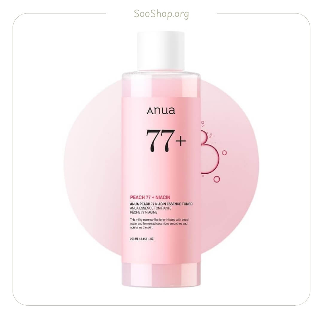 تونر روشن کننده آنوا مدل هلو و نیاسینامید 77% (اصل) | Anua Peach 77% Niacin Toner