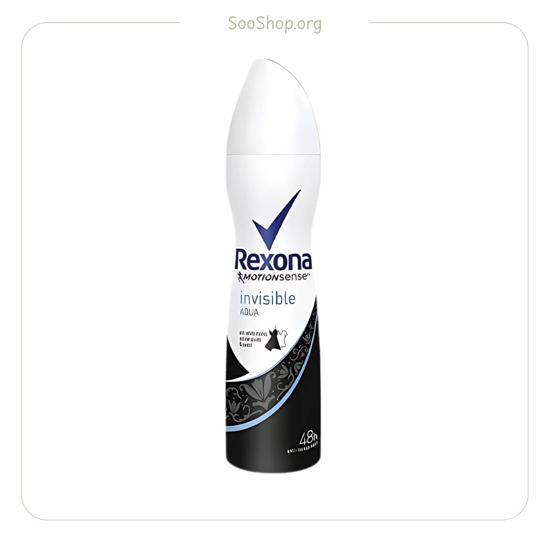 اسپری ضد تعریق زنانه اینویزیبل آکوا رکسونا (Rexona Invisible Aqua Antiperspirant Spray For Women)