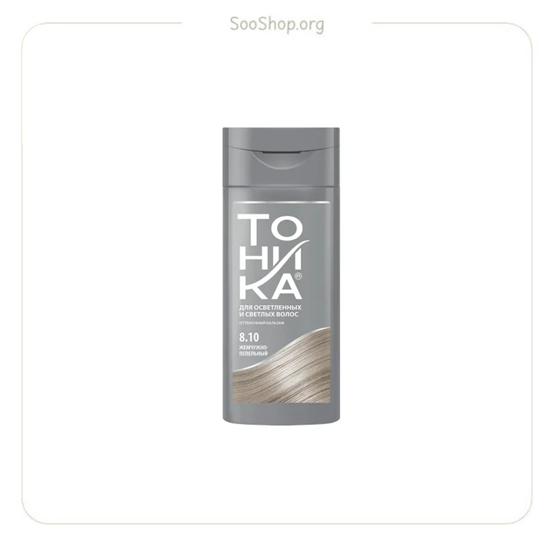 شامپو رنگ تونیکا مرواریدی خاکستری 8.10 TOHNKA 8.10 TOHNKA Coloring Shampoo Gray pearl
